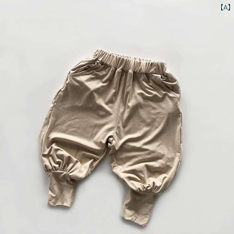 キッズ 子供 男の子 女の子 夏 軽薄 柔軟 綿 透気 モダール ハラコ ワイドパンツ ...