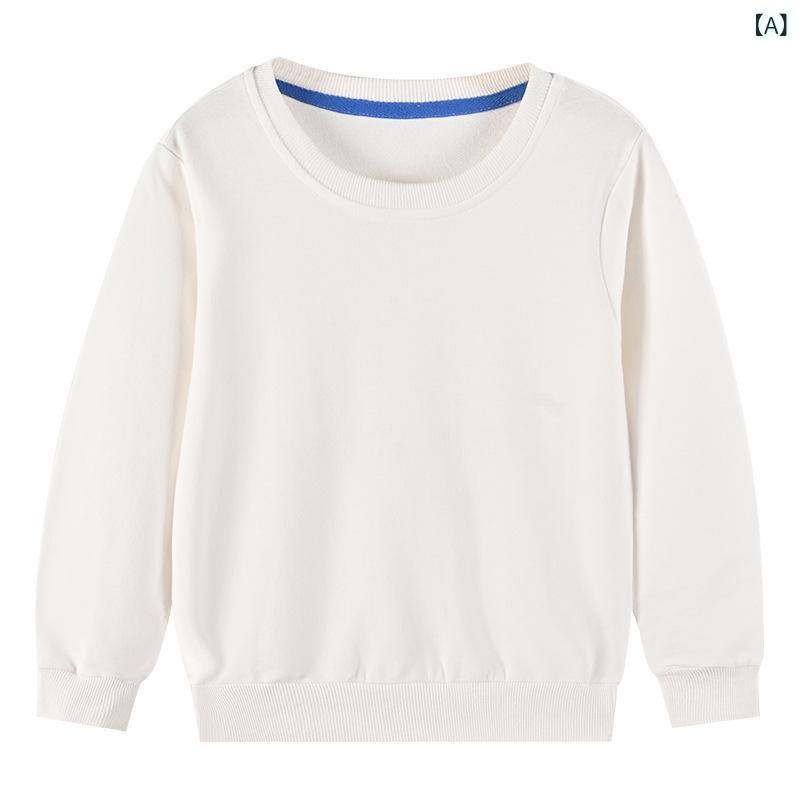 ・カテゴリ: 童服・スタイル: カジュアル・主な素材: 綿100%・袖丈: 長袖・柄: 無地・厚み: 薄手・首元: クルーネック・フード: なし・カラー展開: ホワイト、ピンク、イエロー、レッド、パープル、グレー、グリーン、ブラック、オレンジ、ライトブルー、ブルー、ダークブルー・サイズ展開: 80、90、100、110、120、130、140、150、160、170