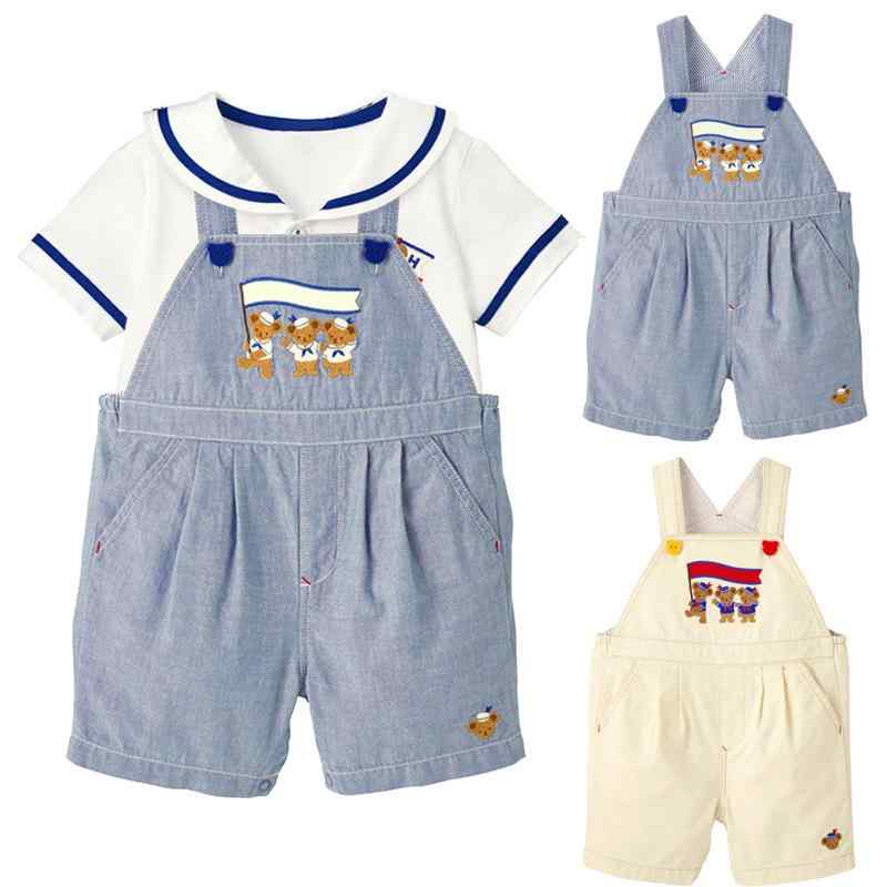・カテゴリ: 童用背带短パンツ・スタイル: 背带・主な素材: 綿90%・対象性別: 男女・対象年齢: 3〜8歳・対象身長: 80cm、90cm、100cm、110cm、120cm・対象季節: 冬、春、秋・パンツ丈: 短パン丈・ウエスト: 中腰・柄: 動物、カートゥーン・要素: カートゥーン、可愛い、プリント、ストリート・カラー展開: 米白色、牛仔色