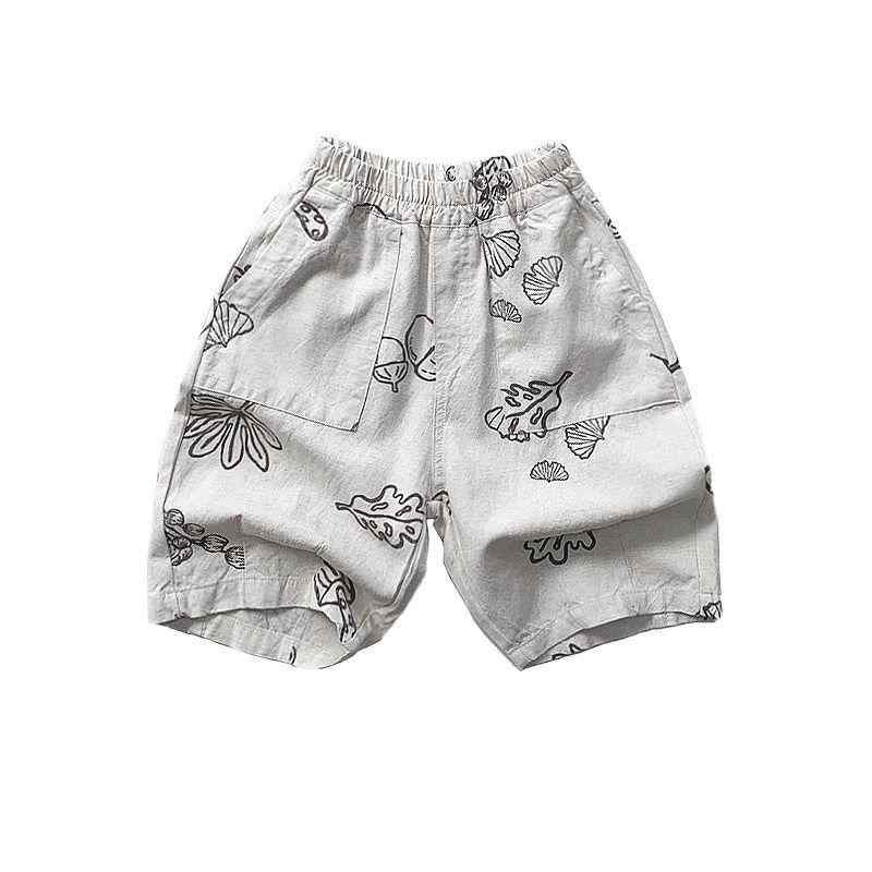 Long-Trousers, Trousers - キッズ 七分パンツ 男の子 女の子 ベビー 綿 素材 印花柄 軽量 薄手 夏用 基本款 春夏 80-130cm 対応