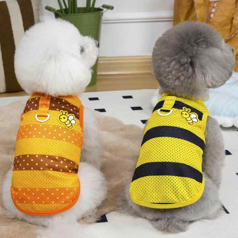 ペット服 ベスト 女の子 男の子 オールシーズン 小型犬 猫 トイプードル ビションフリーゼ ハチデザイン かわいい 薄手 通気性 軽量 柔らかい お出かけ用 散歩用 リード穴付き 伸縮性・素材: ポリエステル・製品カテゴリ: ベスト・スタイル: カジュアル・性別: ユニセックス・カラー展開: オレンジ、ブラック・サイズ展開: XS, S, M, L, XL・カテゴリ: ペット服