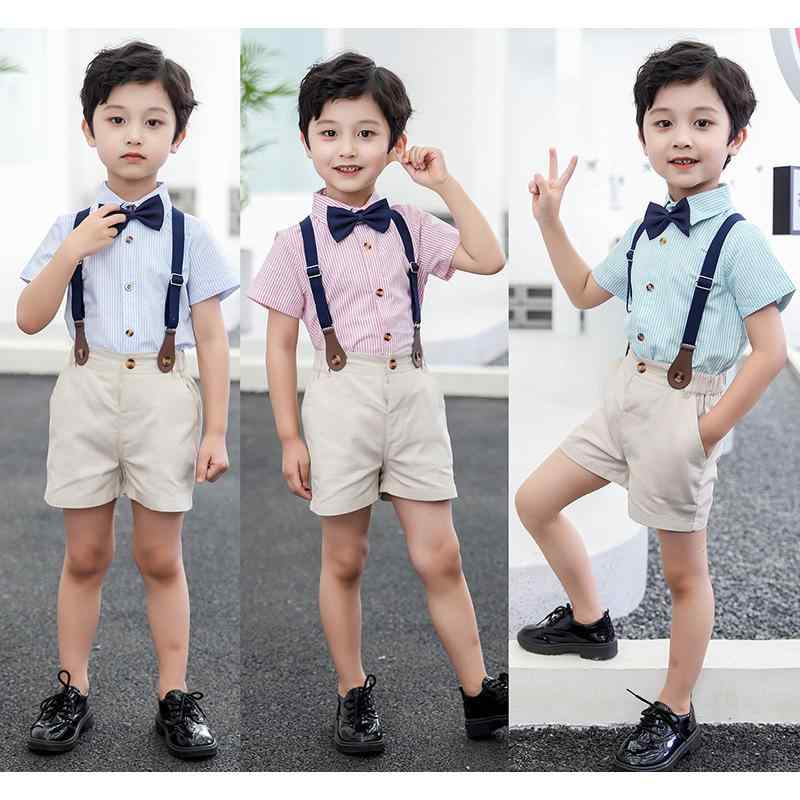 男の子 服 セット 短袖 シャツ 背広パンツ 2点 組 綿 ポリエステ...(4.0)