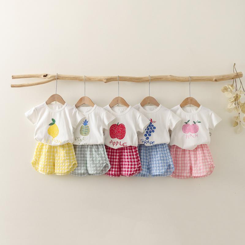 キッズ 服 男の子 女の子 セットアップ トップス 短パン 綿素材 柔軟加工 薄手 夏服 格子柄 短袖 無帽 外出着 運動 ボヘミアン 田園風 カード かわいい プリント イングリッシュ 親子 プリンセス ミリタリー ストリート キャンディ ヨーロピアン