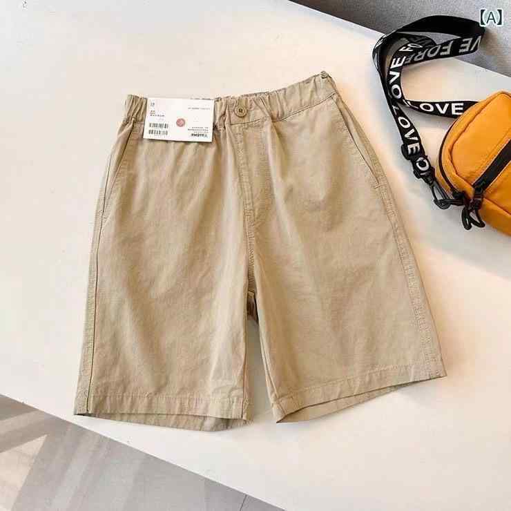 キッズ 短パン 男の子 女の子 コットン ウール 混紡 生地 ベビー 子供 ベビー ワイド シルエット ベーシック デザイン 米 オリーブ ネイビー 春 カジュアル 普段使い 遊び着 伸縮性 快適 軽量 通気性