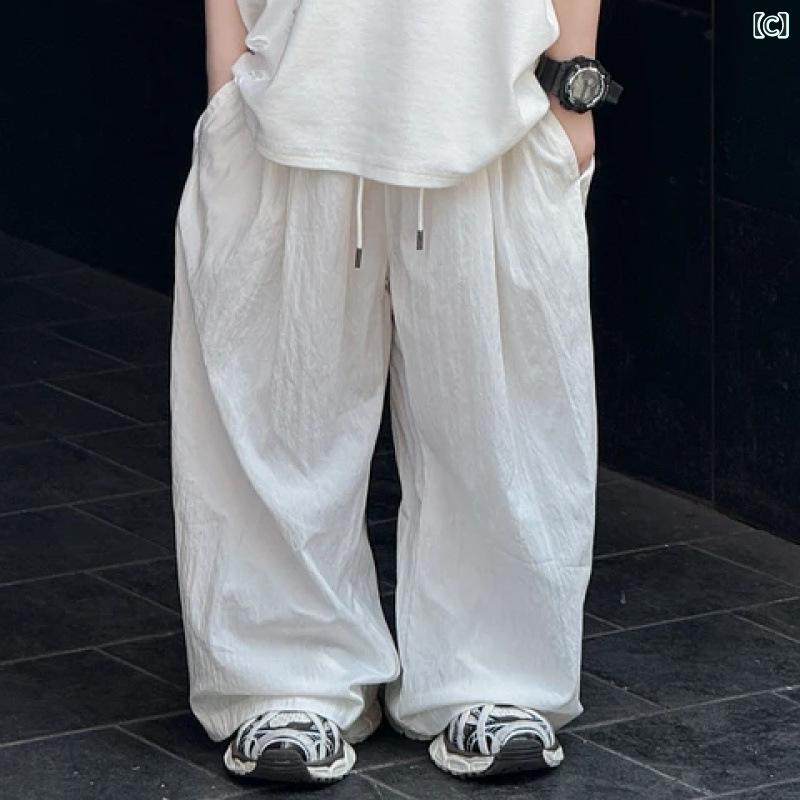 男の子 子供 夏服 セット 無袖 破れ 加工 キャミソール 直筒 軽量 薄手 蚊除け 長ズボン 綿素材 純色 8歳以上 140cm以上 夏用 日常着 動きやすい 涼しい 防虫 機能 トップス ボトムス 2点組 3