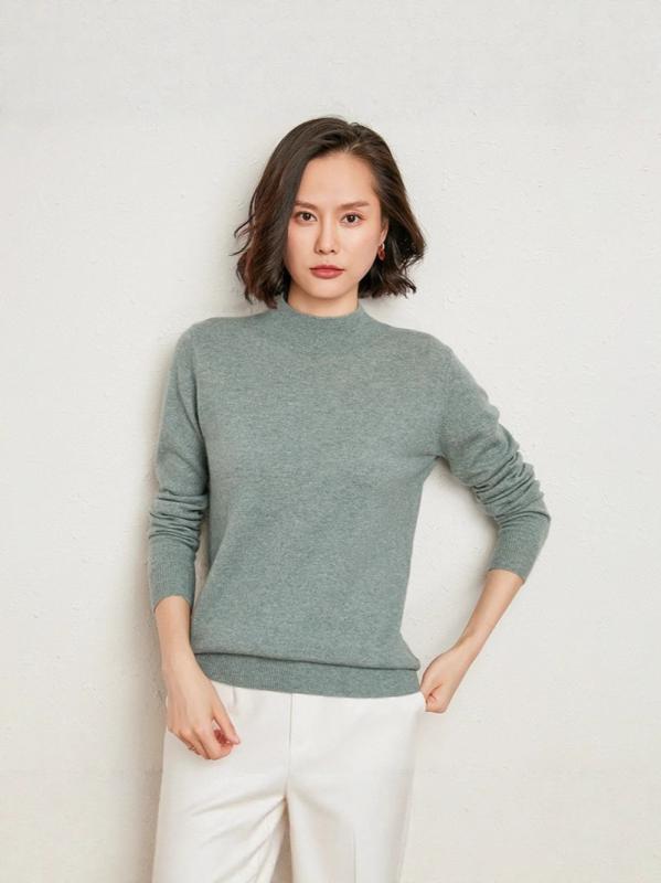 Rakuten - レディース 毛衣 半高领 長袖 針織 秋冬 加厚 修身 通勤 気質 セットアップ ピンク 灰 黒 再生繊維 酢酸繊維 ポリエステル 柔軟 単品 純色 普通丈 セット頭