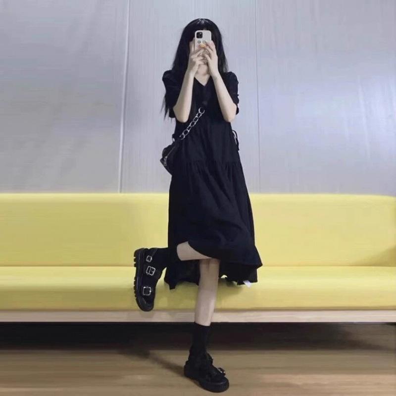 ワンピース レディース マタニティ 春夏 ロング丈 半袖 体型カバー ゆったりサイズ 小柄向け