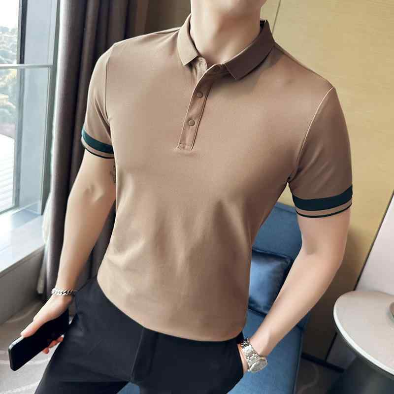 ・カテゴリ: POLOシャツ・スタイル: 修身型・柄: ピスネ・主な素材: 綿混紡・主な素材成分: 綿69.9%・袖丈: 短袖・厚さ: 普通・素材機能: 高弾性・適用シーン: 休闲・カラー展開: ブラック、ライトブラウン、ホワイト・サイズ展開: M、L、XL、2XL、3XL、4XL