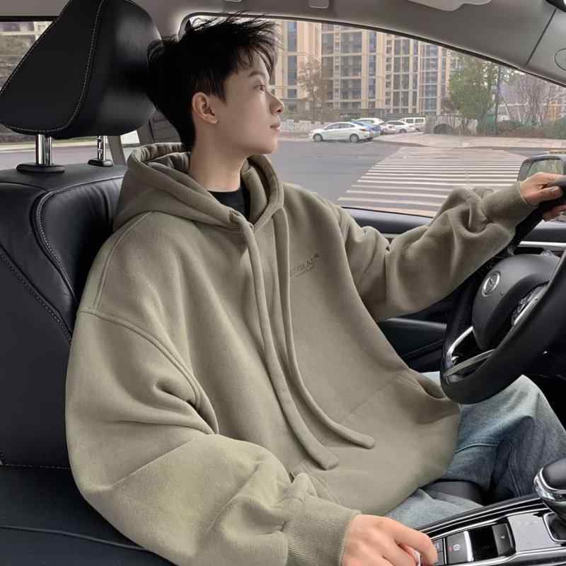 パーカー メンズ 連帽 春夏 秋冬 シンプル アメリカン ヴィンテージ風 ストリートファッション ゆったり トップス 長袖 コットン 無地 ..