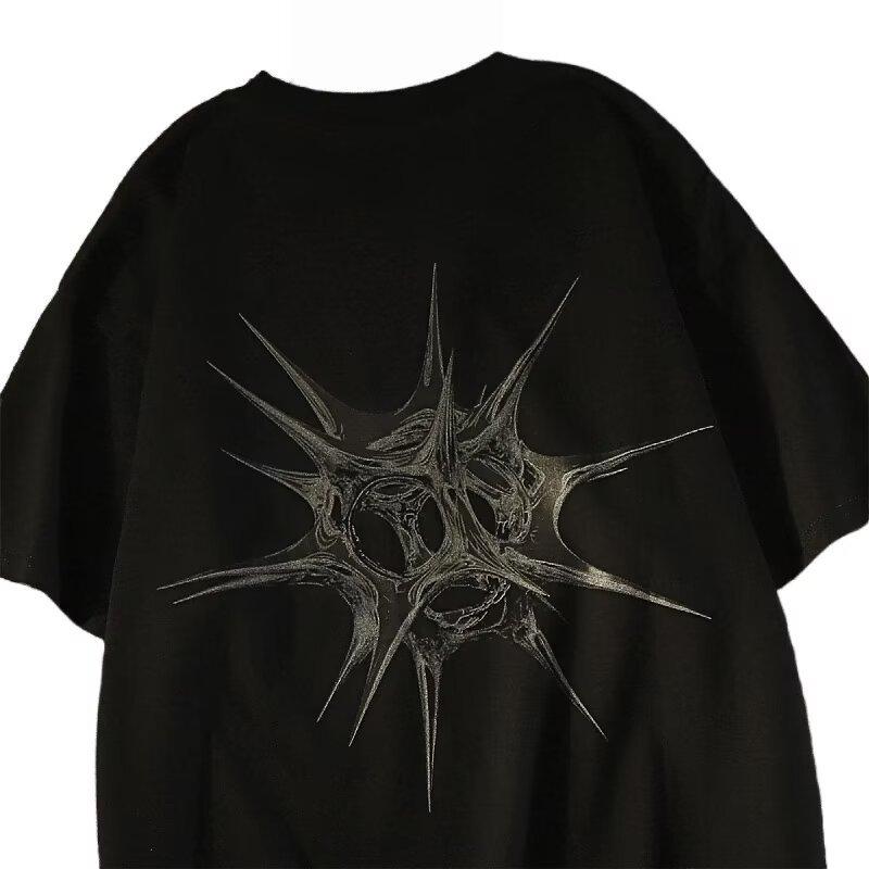 メンズ Tシャツ 短袖 青少年 春夏 シンプル プリント ラウンドネック トップス ゆったり 薄手 綿 麻 真丝 ストライプ 抗菌 黒 白 夏用 普段使い カジュアル 軽量 通勤 ストリート