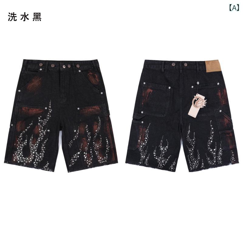 ・カテゴリ: ショートパンツ・スタイル: 英伦・主な素材: 牛仔96%・パンツ丈: 五分丈・パンツタイプ: 直筒型・ストレッチ: 微弾・カラー展開: 洗水黒、洗水灰、洗水紅、洗水藍・サイズ展開: S(28)、M(30)、L(32)、XL(34)、XXL(36)、XXXL(38)