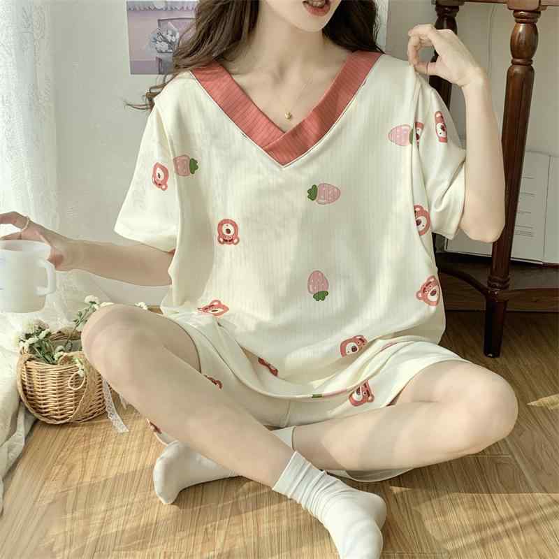 マタニティウェア レディース 半袖 トップス 2点セット 授乳服 パジャマ ルームウ...