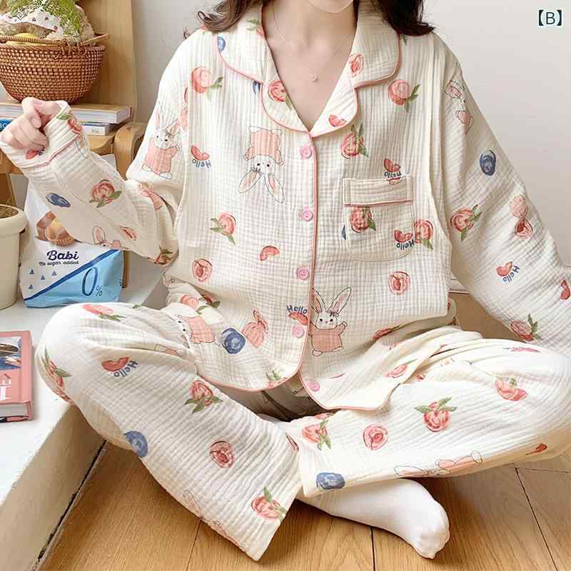 パジャマ レディース 妊婦 授乳服 マタニティ 部屋着 ルームウェア 綿100％ ダブル...