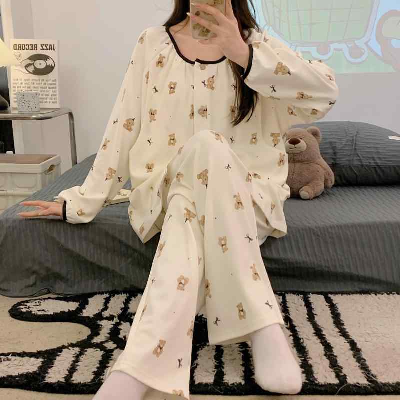 パジャマ レディース 妊婦 マタニティ 春秋 胸パッド付き 授乳服 上下セット 出産...