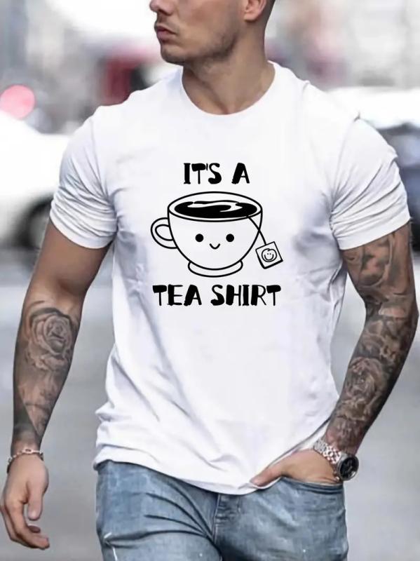 乐天商城 - メンズ Tシャツ 直筒型 短袖 丸首 綿100% 精梳綿 透気性 プリント 幾何学模様 星条模様 カートゥーン柄 運動着 春 青少年向け 成人用 白色 黒 普通厚 180g 免烫処理