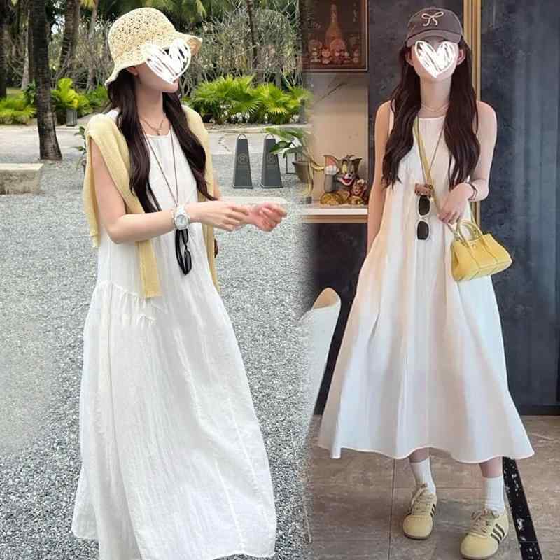 マタニティ服 レディース マタニティドレス ノースリーブ タンクワンピース 接触冷...