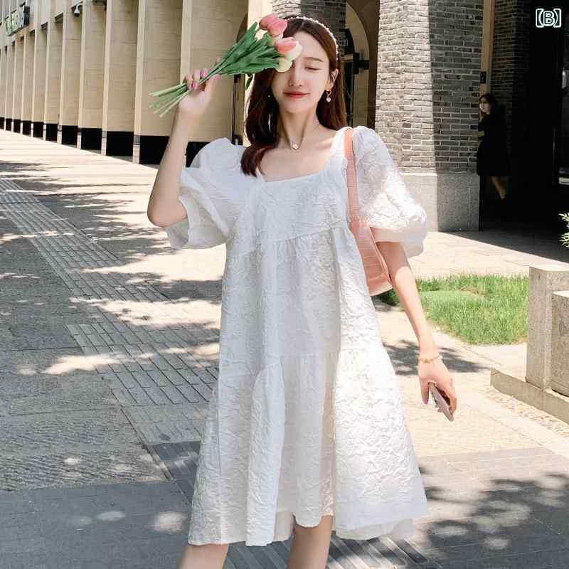 ワンピース レディース マタニティ 春夏 妊婦服 膝丈 Aライン ゆったり 体型カバー...