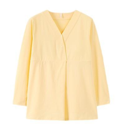 マタニティウェア レディース パジャマ トップス 授乳服 カップ付き 通気性 吸汗 ...
