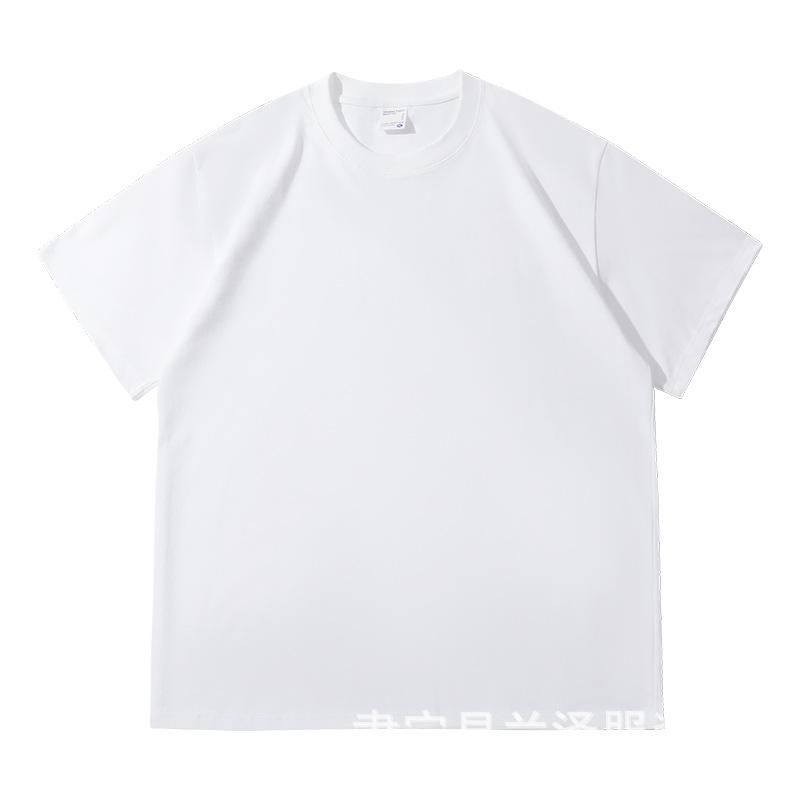 Rakuten - メンズ Tシャツ 半袖 丸首 ドロップショルダー ゆったり ビッグシルエット 純綿 100% 厚手 300g 吸湿速乾 透気性 日常使い インナー 白 黒 グレー カーキ 春夏秋