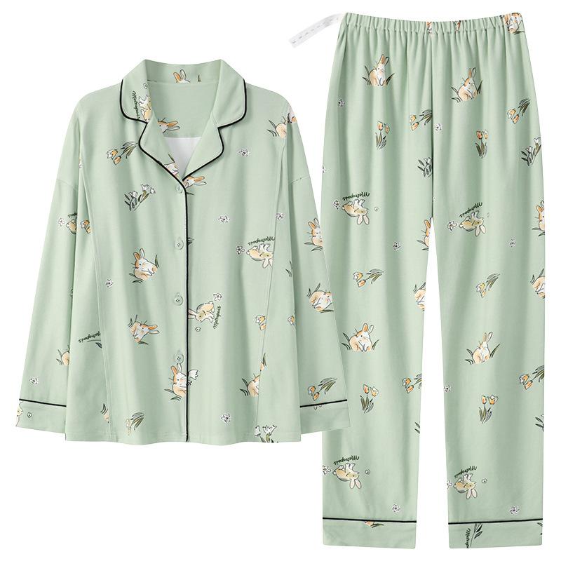 パジャマ レディース マタニティ 授乳服 ルームウェア 上下セット 綿 抗菌 防ダニ ...