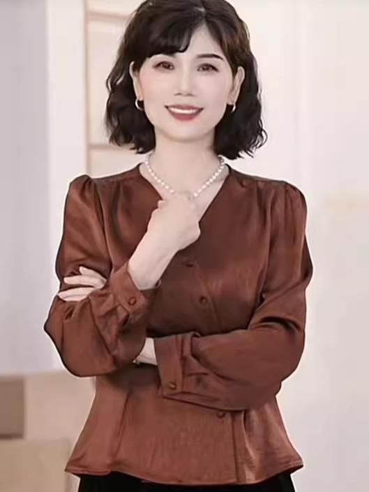 ・スタイル: 気質通勤・カテゴリ: 休闲套装・パンツ丈: ロング・プリント: 提花・加工: 免烫・スタイル: 优雅・セット: パンツ・対象: 女性・袖型: スタンダード・袖丈: 長袖