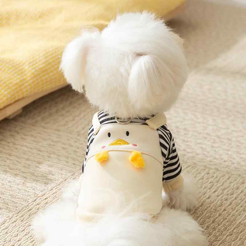ペット 服 ドッグウェア ペット用品 犬服 ウェア トレーナー 秋冬 女の子 男の子 サロペット風 吊りスカート風 かわいい シンプル お散歩 お出かけ おしゃれ 重ね着風