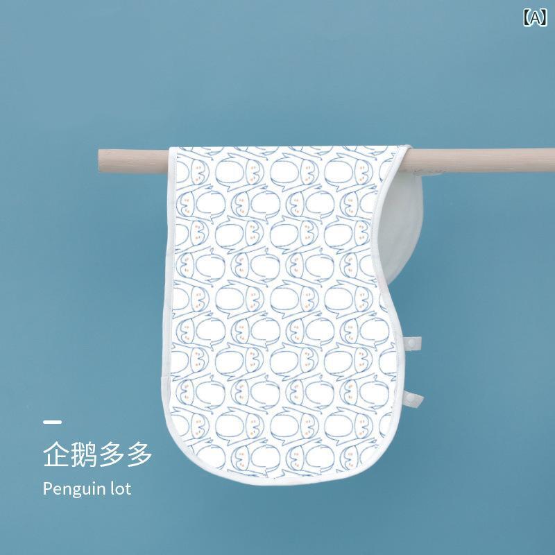 Bib - ベビー よだれかけ 竹繊維 防水 防汚 男の子 女の子 新生児 肩パッド 吐き戻し防止 企鹅 粉小魚 藍海龜 黄柿子 糖心荷包蛋 卡通兔笑顔