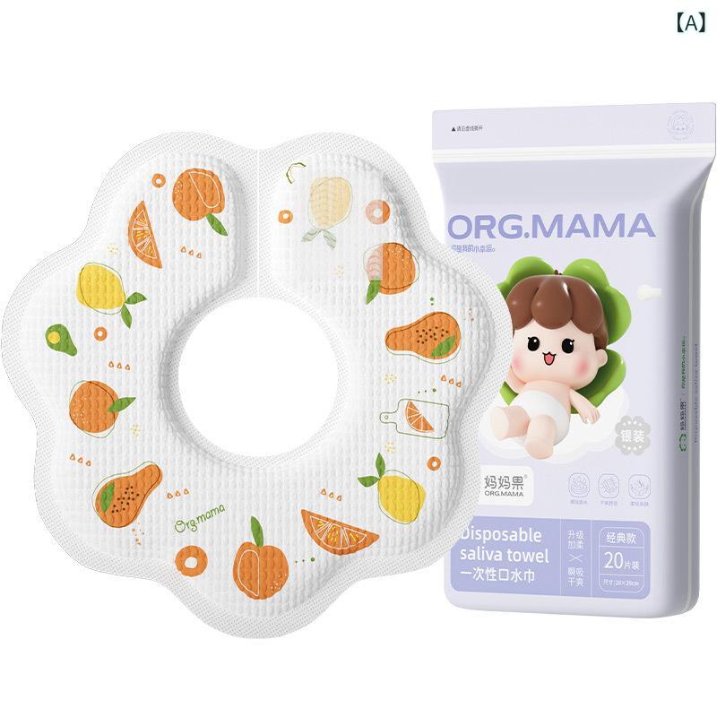Bibs, Aprons - ベビー よだれかけ 男の子 女の子 抗菌 防水 吸水 無纺布 果物柄 動物柄 草莓柄 かわいい デザイン 夏用 1 3歳 赤ちゃん 授乳 吐き戻し 防止 便利 アイテム