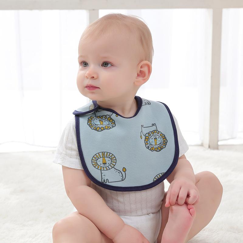 Bibs, Aprons - ベビー 口水巾 防水 柔軟 かわいい 男の子 女の子 新生児 純綿 防吐き 食事 汚れ防止 動物柄 花柄 ドット柄 防水加工 柔らかい素材 赤ちゃん用 男女兼用 ベビーケア 日常使い 柔軟素材