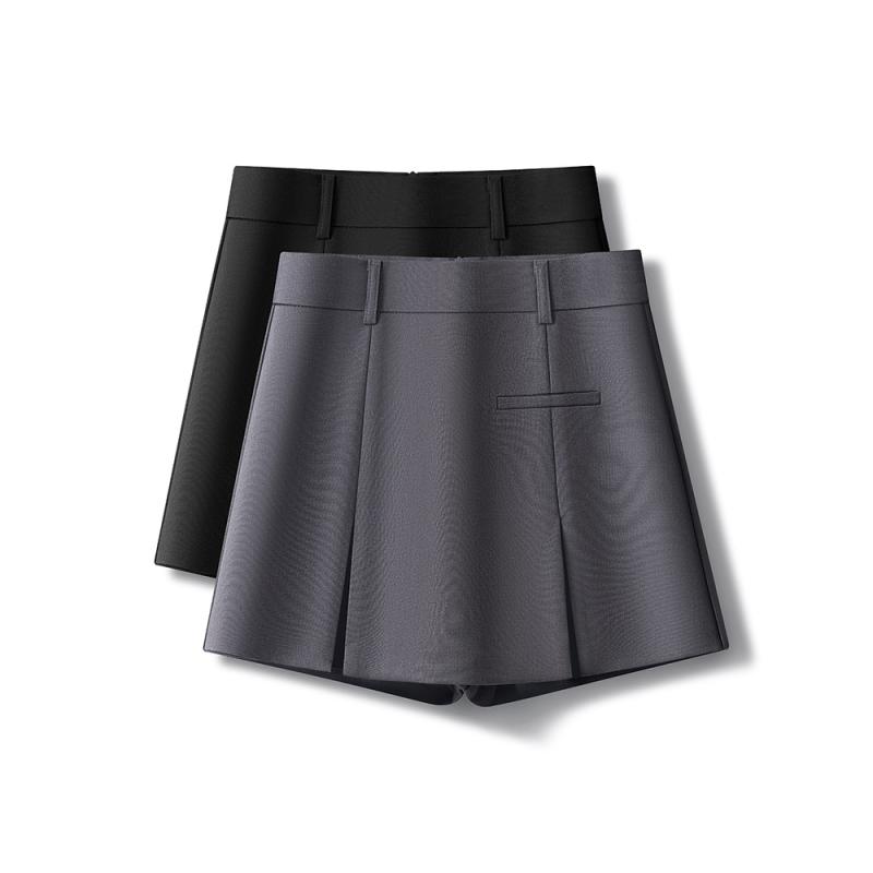 ・カテゴリ: スカートパンツ・スタイル: 通勤・主な素材: ポリエステル80%、レーヨン20%・パンツタイプ: スカートパンツ・パンツ丈: 3分丈・ウエスト: 高腰・厚み: 通常・流行要素: プリーツ・カラー展開: ブラック、グレー・サイズ展開: S、M、L、XL、2XL・性別: 女性・伸縮性: 無弾性