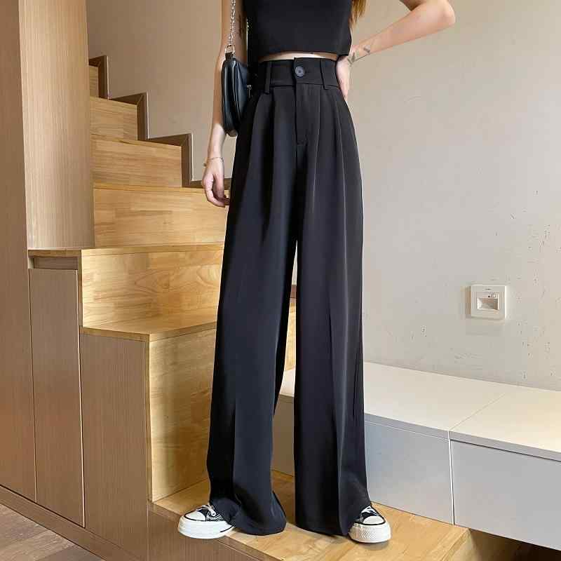 ・カテゴリ: スーツパンツ・スタイル: 気質通勤・主な素材: 化繊混紡・パンツ丈: ロングパンツ・ウエスト: ハイウエスト・カラー展開: ホワイト、ブラック・サイズ展開: S、M、L、XL、2XL、3XL