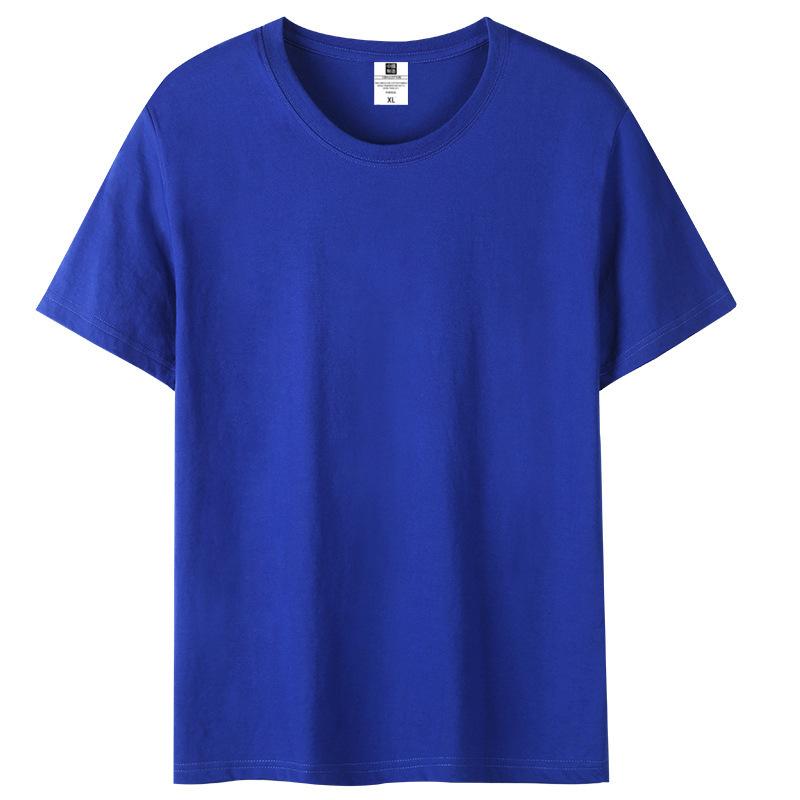 乐天商城 - メンズ Tシャツ 短袖 精梳綿 純棉 無地 ロゴプリント 作業服 文化衫 背心 200g 透気 吸湿排汗 ゆったり ルーズフィット 丸首 無帽 普通厚 夏 白色 黒 赤 黄色 休闲 成人 青少年 チーム服 広告衫 源頭工場 現貨 卸売