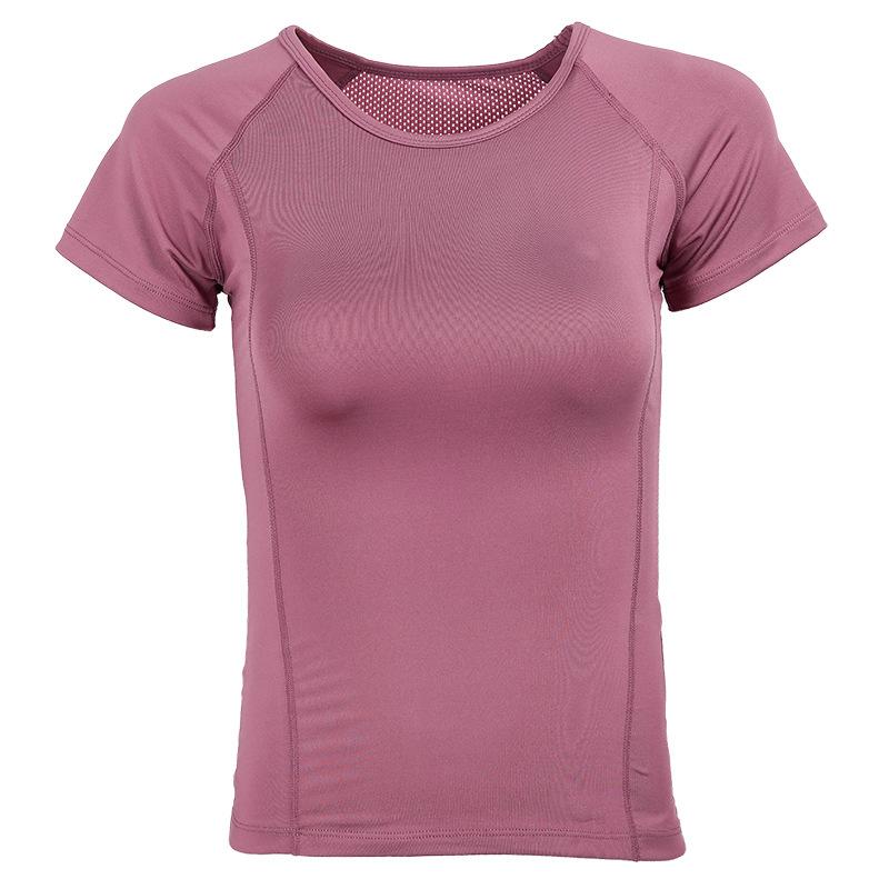 Other - レディース Tシャツ 短袖 速乾 伸縮性 ランニング フィットネス ヨガウェア タイト トップス 丸首 スリム 吸湿排汗 ポリエステル 混紡 スパンデックス インナー インナーウェア 女性用 単体 上着 ルーズフィット ヒップ丈 春夏 秋 ネイビー ブラ