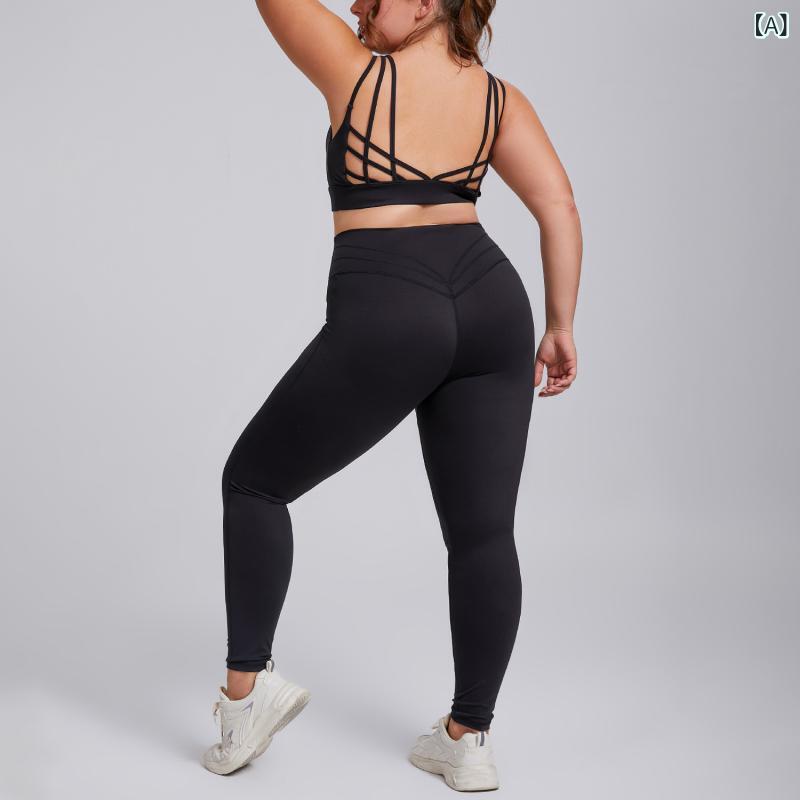 Other - レディース ヨガウェア セットアップ 女性用 伸縮性 速乾 ランニング フィットネス 屋外トレーニング 運動服 ブラトップ ロングパンツ ニット ナイロン スパンデックス ブラック ライトパープル ネイビー モカ 通勤 ジム ダンス ピッチャー テニス