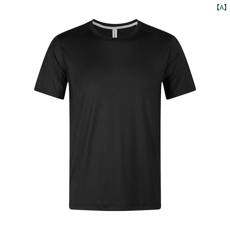 メンズ Tシャツ 短袖 速乾 吸湿排汗 接触冷感 防晒 運動 休闲 夏用 丸首 ポリエス...