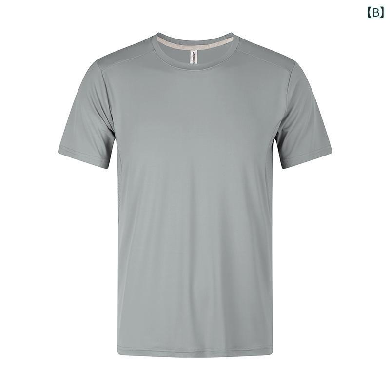 メンズ Tシャツ 短袖 速乾 吸湿排汗 接触冷感 防晒 運動 休闲 夏用 丸首 ポリエス...