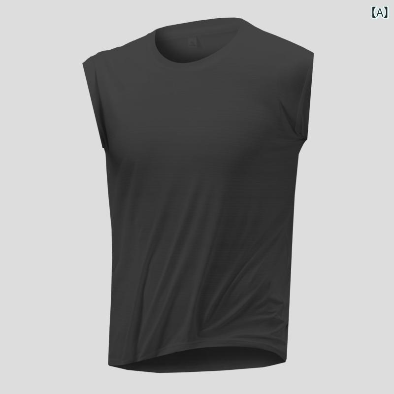 ・カテゴリ: Tシャツ・スタイル: 運動、休闲・袖丈: 無袖・ネックライン: 丸首・機能: 速乾、透気・カラー展開: ブラック、ホワイト、グレー・サイズ展開: M、L、XL、2XL、3XL