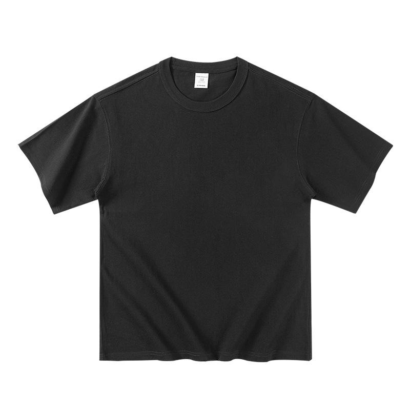 Rakuten - Tシャツ メンズ 短袖 丸首 ゆったり 綿100% 厚手 無地 シンプル 日常 防シワ 耐摩耗 黒 白 グレー ネイビー 通勤 カジュアル 室内着 アウトドア 春夏秋冬 青年向け 基本アイテム インナー