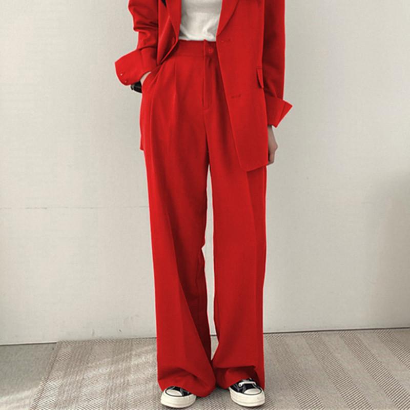 レディース ワイドパンツ 直筒 長ズボン 高腰 垂感 ポルカドット ミリタリー 切り替え ポケット デザイン マイクロストレッチ ポリエステル 混紡 生地 気質 通勤 スタイル ビジネス カジュアル 赤 黒 ベージュ 色展開 微弾性 ミドル厚 ボタン デ