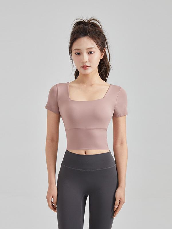 ・カテゴリ: Tシャツ・スタイル: 運動休闲・ネックライン: V領・袖丈: 短袖・主な素材: 莱卡・素材: 锦纶80%、氨纶20%・カラー展開: 白色、粉色、茶绿色、石绿色・サイズ展開: S、M、L、XL・対象年齢: 成年・対象性別: 女・適用属性: 跑步運動、健身器材、保健按摩、健身美体、運動潮流、徒步登山野营、舞蹈運動、足籃排運動