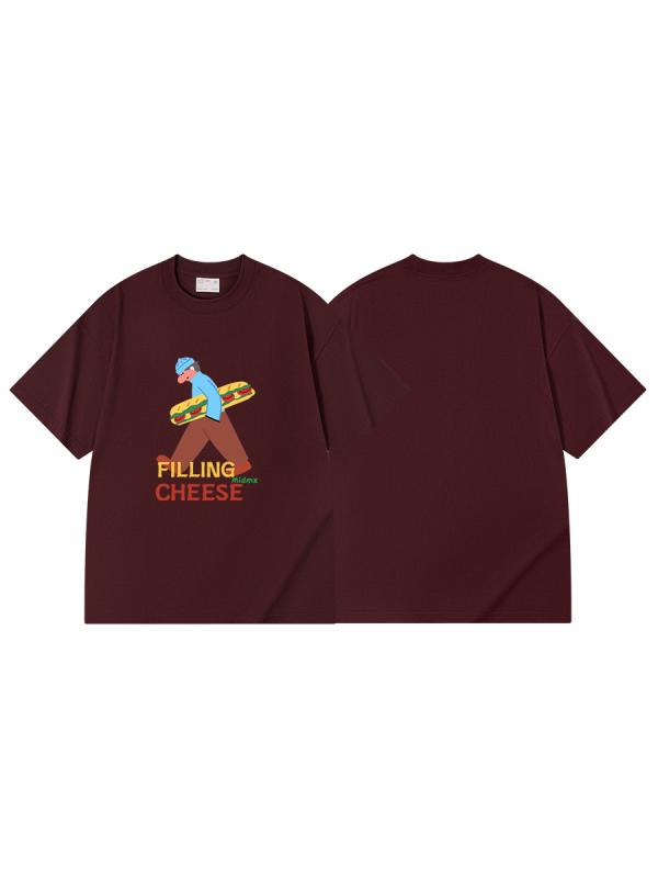 TAKEO KIKUCHI SPORT - メンズ Tシャツ 短袖 純棉 ゆったり 印花 街潮 遊牧風 透気 吸湿速乾 休闲 通勤 普段使い アウトドア 落肩袖 丸首 幾何柄 白 黒 赤 カーキ 緑 コーヒー グレー 250-300g