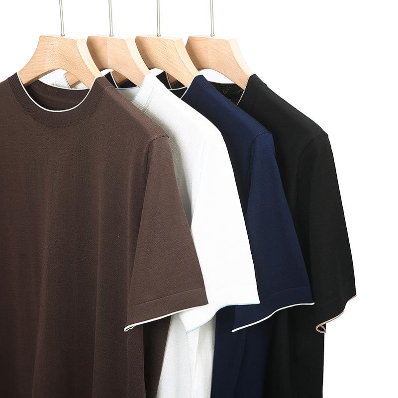 ・カテゴリ: Tシャツ・スタイル: 軽熟カジュアル・柄: 無地・版型: 合体型・適合年齢: 青年・ネックライン: ラウンドネック・袖丈: 短袖・フード: なし・厚み: 薄手・主な素材: 桑蚕丝混纺・主素材含量: 51%-70%・適用シーン: カジュアル・袖型: 標準・素材機能: 透気性あり、防皺、耐摩耗、吸湿速乾、色牢度高・適用性別: 男性・カラー展開: ブラック、ホワイト、ブラウン、上青、ピンク・サイズ展開: M(45-50kg)、L(50-60kg)、XL(60-70kg)、2XL(70-80kg)、3XL(80-92.5kg)、4XL(92.5-100kg)・重量: 180g-250g