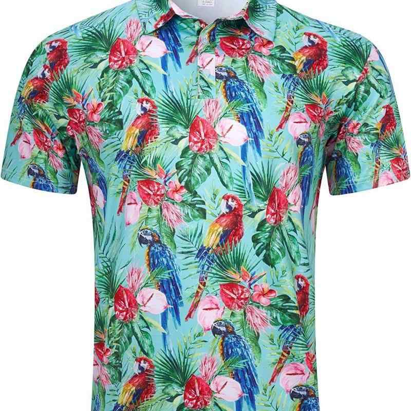 Shirts - メンズ ポロシャツ 短袖 速乾 3Dプリント 吸湿排汗 ゴルフ トップス シャツ ポリエステル 透気性 ゆったり シルエット 夏 休闲 青年
