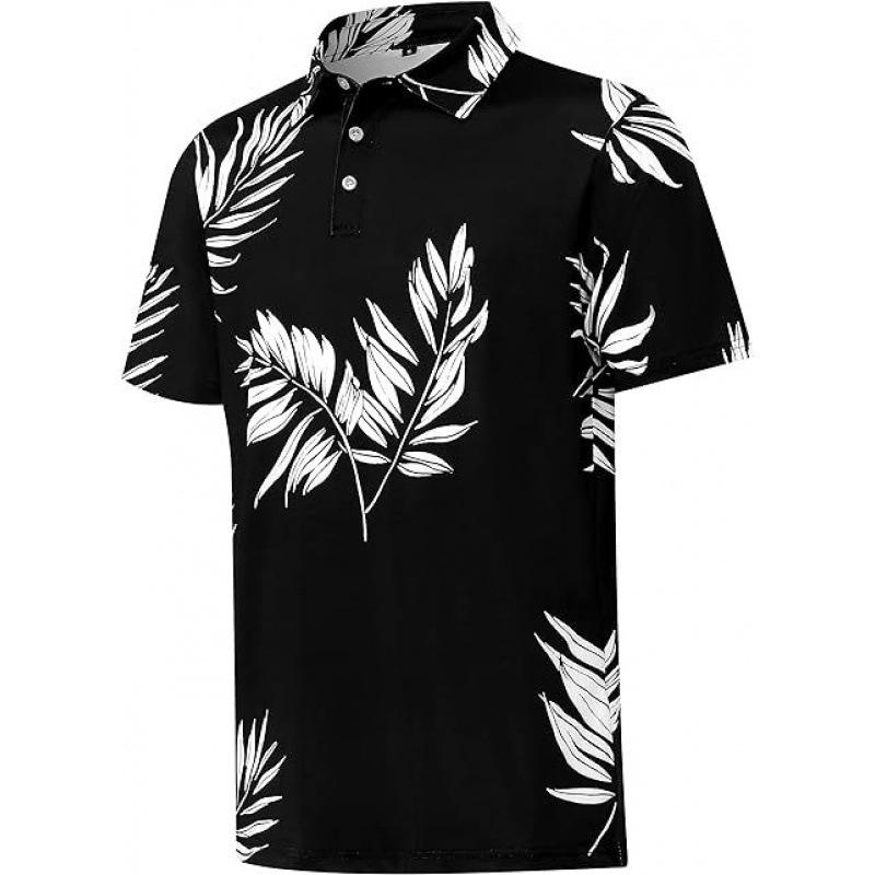 Shirts - メンズ ポロシャツ 短袖 速乾 3D 夏威夷 高爾夫 シャツ トップス メンズ ポロ メンズ シャツ メンズ トップス メンズ ポロシャツ メンズ 夏服 メンズ ゴルフウェア メンズ 夏 ポロ メンズ 速乾シャツ メンズ 3Dシャツ メンズ 夏威夷シャツ