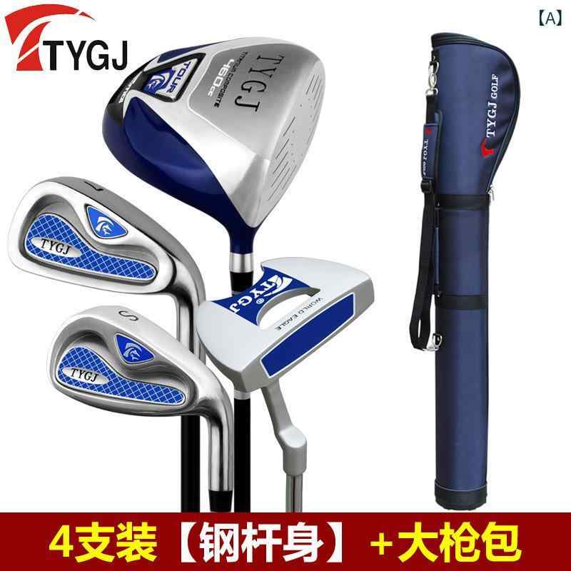 ゴルフ クラブ セット メンズ 初心者 練習用 フルセット 炭素 鋼 杆身 セット ジン合金 ヘッド 長さ114cm 硬度R ロフト34度 ライ角62度 重量12kg フィットネス 運動 屋外 アクセサリーの商品画像