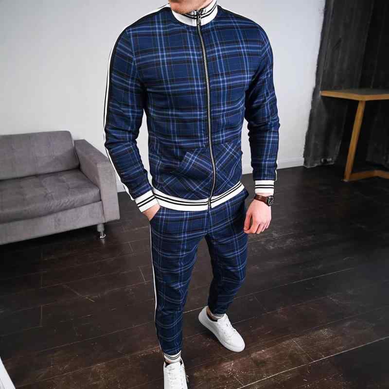 ・スタイル: カジュアル・厚さ: 普通・パンツ丈: ロング・上着タイプ: ジャケット・袖丈: 長袖・フード: なし・主素材: 化繊混紡・主成分: ポリエステル90%・使用シーン: スポーツ・カテゴリ: メンズカジュアルセット・カラー展開: ライトグレー白ジッパー、ピーコックブルー、ブルーストライプ、ブラウンストライプ、ワインレッドストライプ、ライトブラウンストライプ、ブルーグリーンストライプ、ベージュ、ダークブルー、グレー+イエロー、レッド、ブラウン、オレンジ、ダークグリーン・サイズ展開: M,L,XL,XXL,XXXL