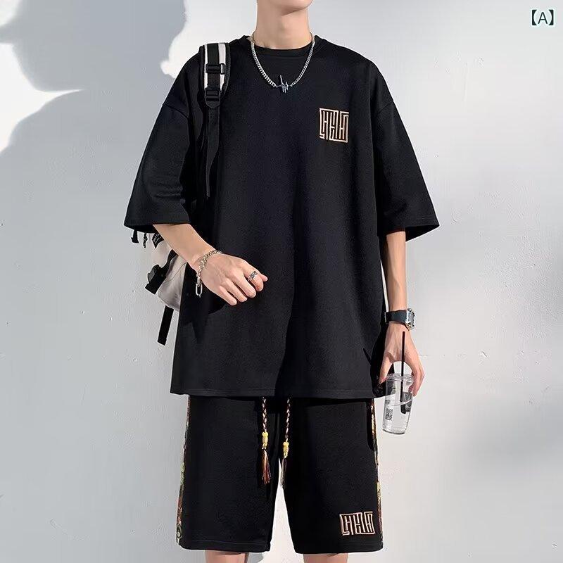 ・スタイル: スポーツ・厚み: 普通・パンツ丈: ショートパンツ・上衣スタイル: Tシャツ・袖丈: 短袖・フード: なし・素材名: ポリエステル・主素材: ウサギ毛・使用シーン: スポーツ・カラー展開: ブラック、ダークグリーン、ホワイト、アプリコット・サイズ展開: M,L,XL,2XL,3XL,4XL,5XL,6XL,7XL,8XL・カテゴリ: メンズカジュアルセット