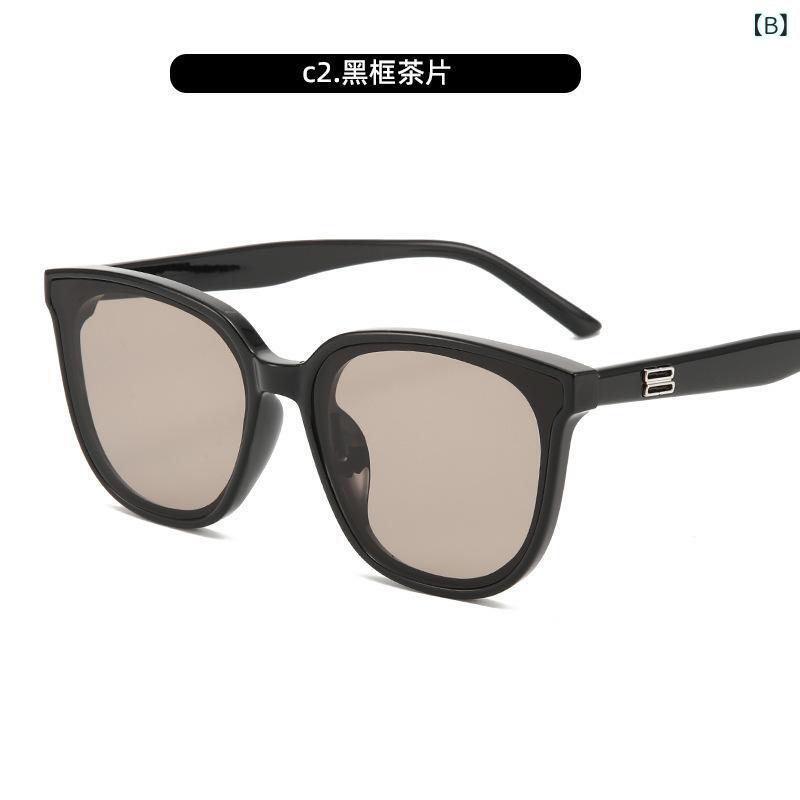 サングラス メンズ レディース 方形 大型フレーム 黒 灰 茶 UV400 防紫外線 防晒 ...