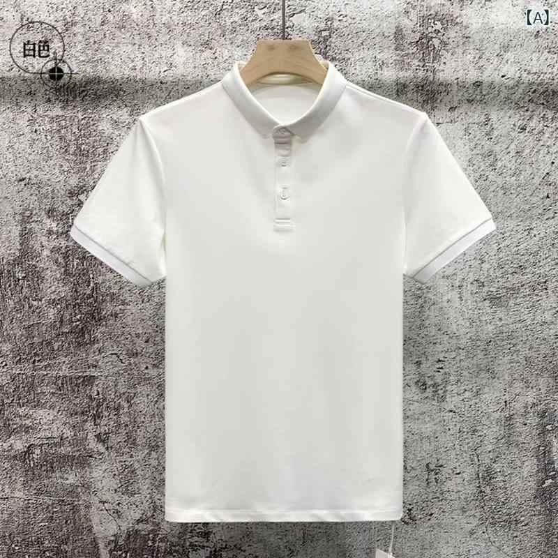 Other - ポロシャツ メンズ 短袖 翻領 作業服 企業 団体 文化衫 広告 Tシャツ 高爾夫 トップス 休闲 タイトフィット 無地 切り替え 普通厚 夏 化繊混紡 ポリエステル 透気 高弾性 防汚 色牢度高 白色 灰色 黒 サイズ M L XL 2XL 3XL 4