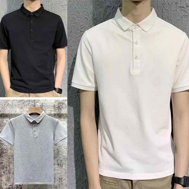 ・カテゴリ: POLOシャツ・スタイル: 休闲風・袖丈: 短袖・版型: 修身型・柄: 純色・特殊工艺: 刺繍・厚さ: 普通・主な素材: ポリエステル90%・適用シーン: 休闲・カラー展開: 白色、灰色、黒色・サイズ展開: M、L、XL、XXL、XXXL、4XL、5XL・素材機能: 機洗可